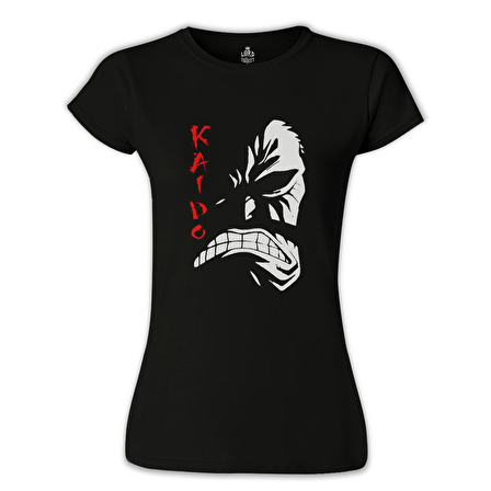 One Piece - Kaido Siyah Bayan Tshirt