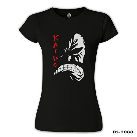 One Piece - Kaido Siyah Bayan Tshirt