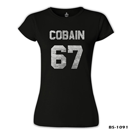 Kurt Cobain - 67 Siyah Bayan Tshirt