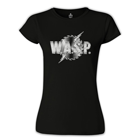 WASP Logo - Siyah Kadın Tshirt