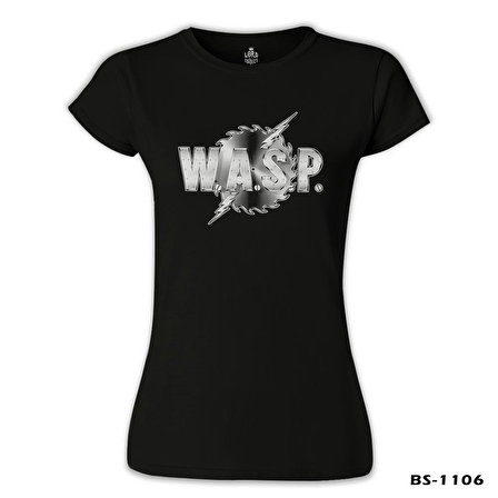 WASP Logo - Siyah Kadın Tshirt