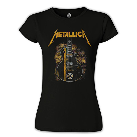 Metallica - Guitar in Sand Siyah Bayan Tshirt