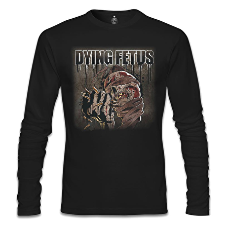Dying Fetus - Skull Siyah Erkek Sweatshirt
