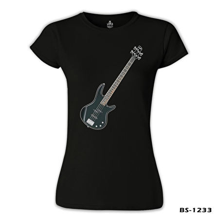 Gitar - Bass Siyah Bayan Tshirt