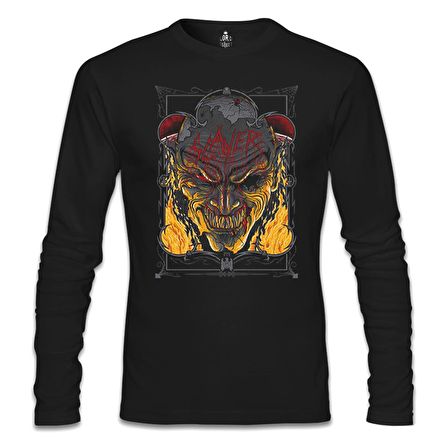 Slayer - Fire Siyah Erkek Sweatshirt