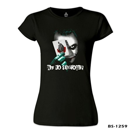 Joker - Cards Siyah Kadın Tshirt