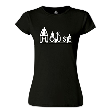 House - Thing is Siyah Bayan Tshirt