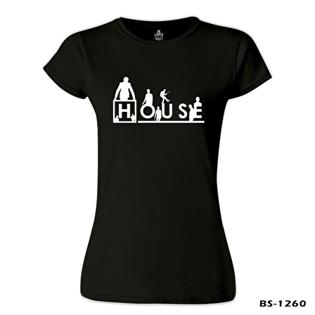 House - Thing is Siyah Bayan Tshirt