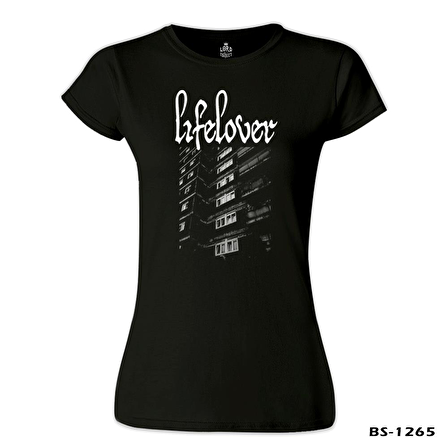 Lifelover Siyah Bayan Tshirt