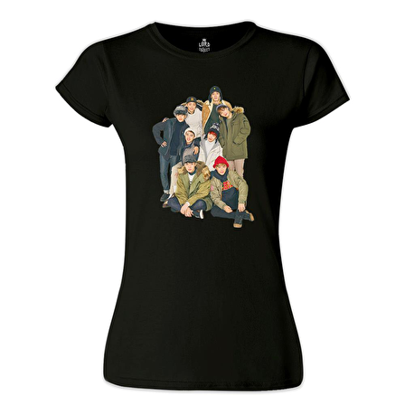 Exo - All Siyah Bayan Tshirt