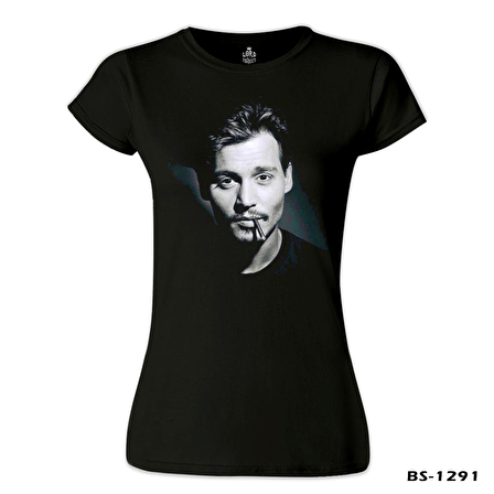 Johnny Depp Siyah Bayan Tshirt