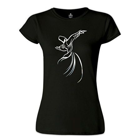 Mevlana Siyah Bayan Tshirt