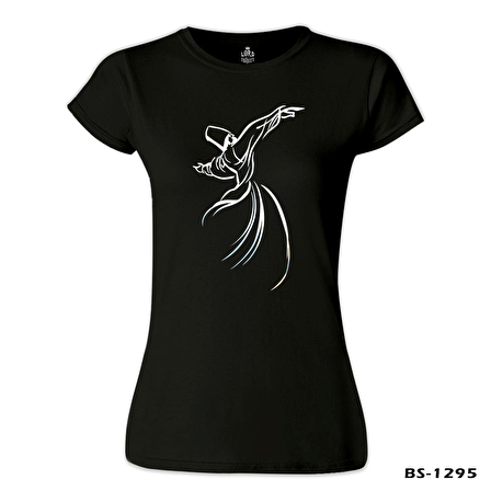 Mevlana Siyah Bayan Tshirt