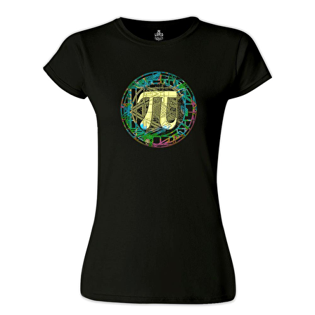 Matematik - Pi 7 Siyah Bayan Tshirt