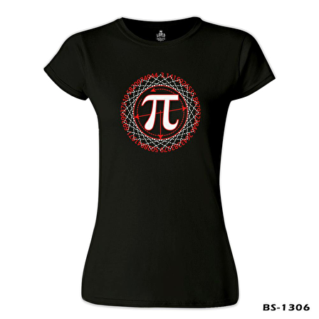 Matematik - Pi 9 Siyah Bayan Tshirt