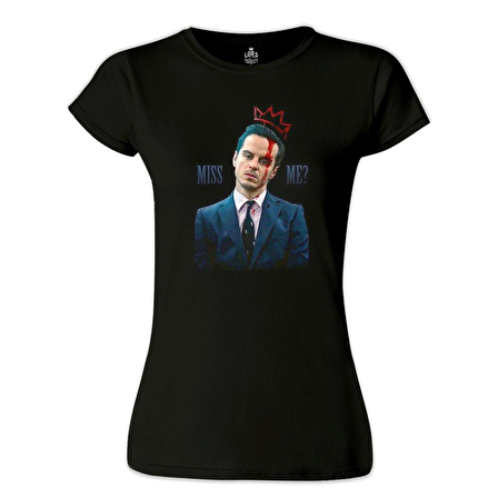 Sherlock Holmes - James Moriarty Siyah Bayan Tshirt
