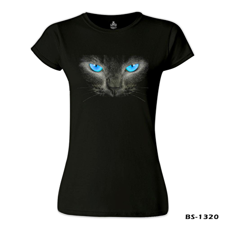 Kedi II Siyah Bayan Tshirt