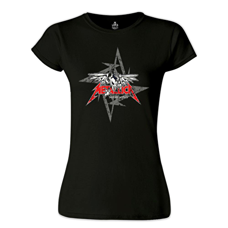 Metallica - Seek and Destroy Logo Siyah Bayan Tshirt