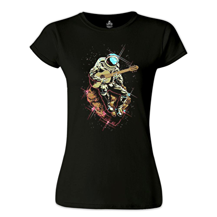 Notes in Space Siyah Bayan Tshirt