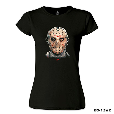 Friday the 13 - Jason Voorhees Siyah Bayan Tshirt