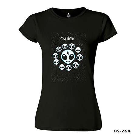 Skrillex Siyah Bayan Tshirt