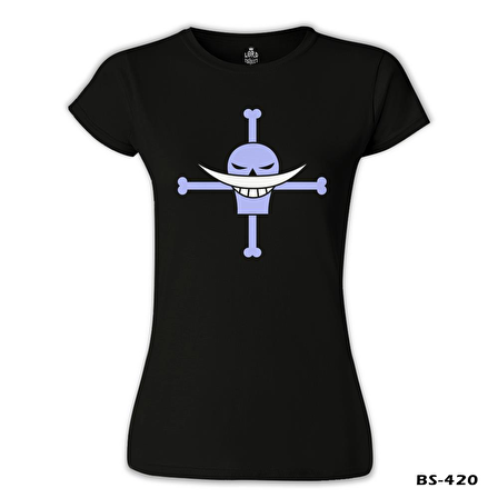 One Piece - Roger Siyah Bayan Tshirt