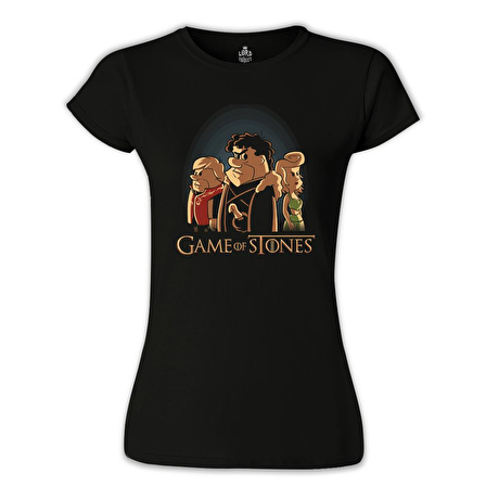 Game of Stones Siyah Bayan Tshirt