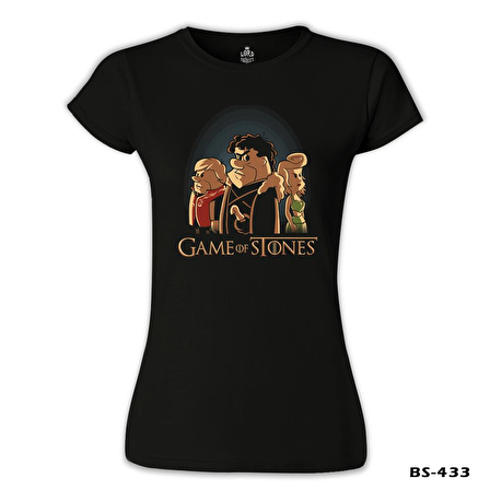 Game of Stones Siyah Bayan Tshirt