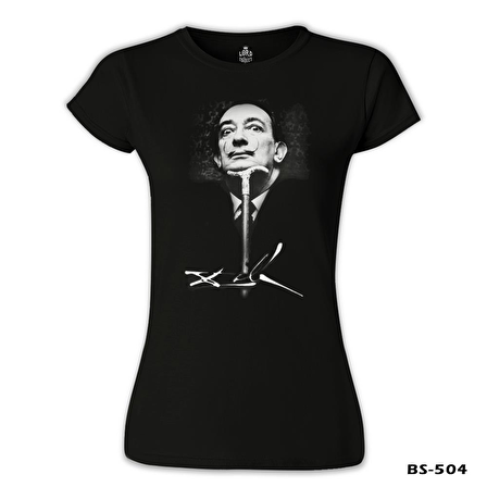 Salvador Dali Siyah Bayan Tshirt