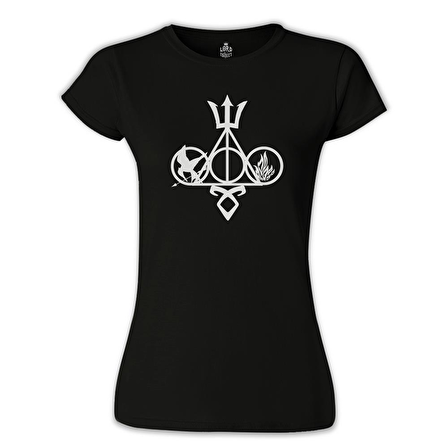 Multifandom Symbols Siyah Bayan Tshirt