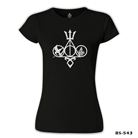 Multifandom Symbols Siyah Bayan Tshirt