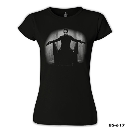 Marilyn Manson II Siyah Bayan Tshirt