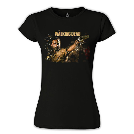 The Walking Dead - Rick 2 Siyah Bayan Tshirt