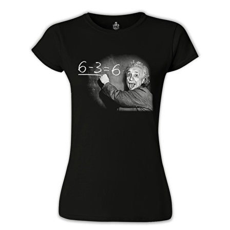 Einstein Siyah Bayan Tshirt