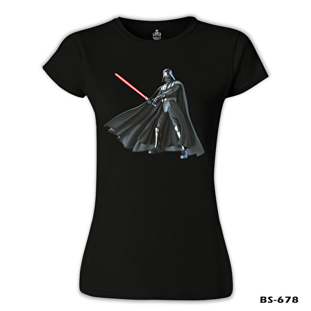 Star Wars - Darth Vader Lightsaber Siyah Bayan Tshirt
