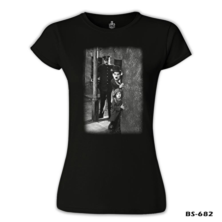 Charlie Chaplin Siyah Bayan Tshirt