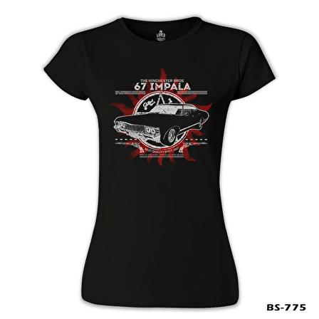 Supernatural - 67 Impala Siyah Bayan Tshirt