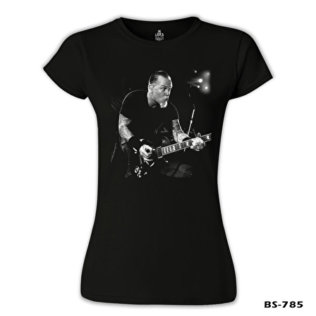 Metallica - James Solo Siyah Bayan Tshirt