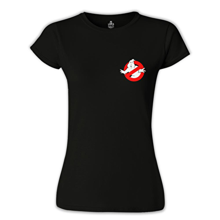 Ghost Busters Logo Siyah Bayan Tshirt