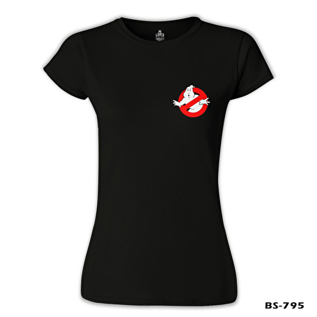 Ghost Busters Logo Siyah Bayan Tshirt