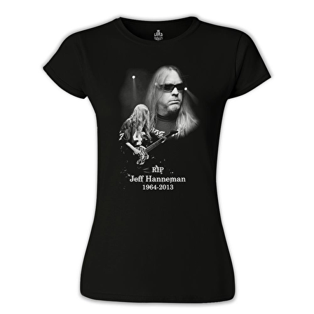 Jeff Hanneman - RIP Siyah Bayan Tshirt