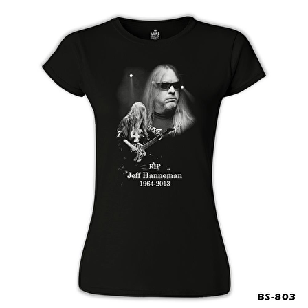 Jeff Hanneman - RIP Siyah Bayan Tshirt