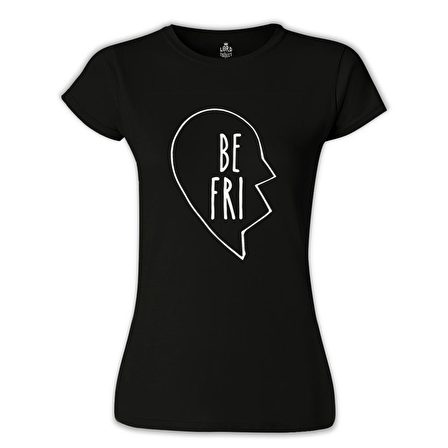 Best Friends Kalp 1/2 - 1 Siyah Bayan Tshirt