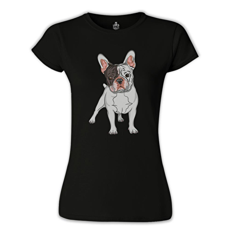 French Bulldog Siyah Bayan Tshirt