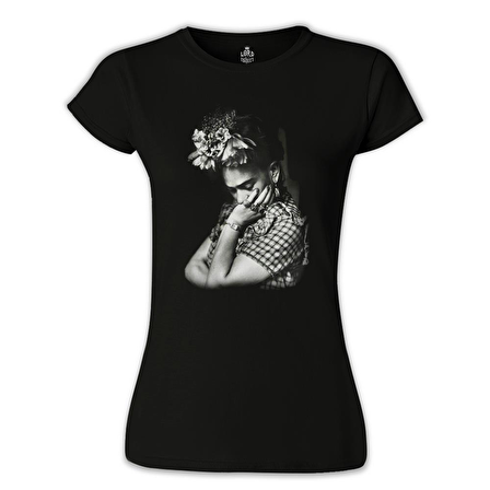 Frida Kahlo Siyah Bayan Tshirt