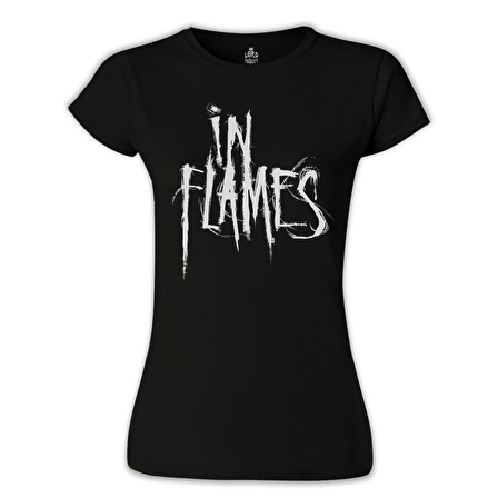 In Flames - Logo Siyah Bayan Tshirt