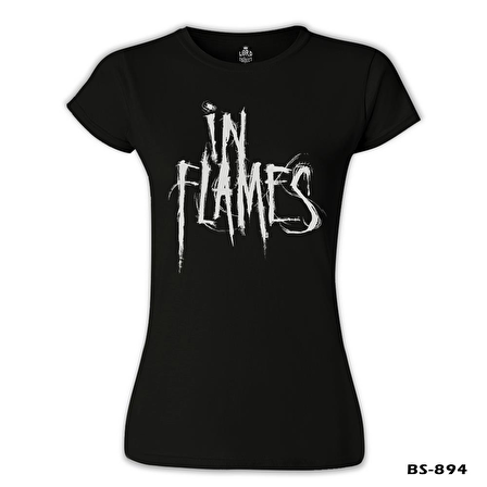 In Flames - Logo Siyah Bayan Tshirt