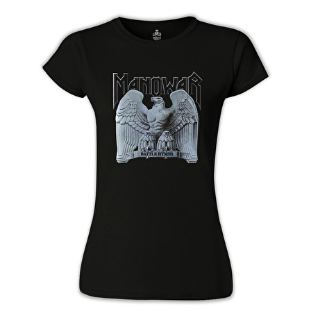Manowar - Logo Siyah Bayan Tshirt