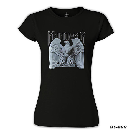 Manowar - Logo Siyah Bayan Tshirt