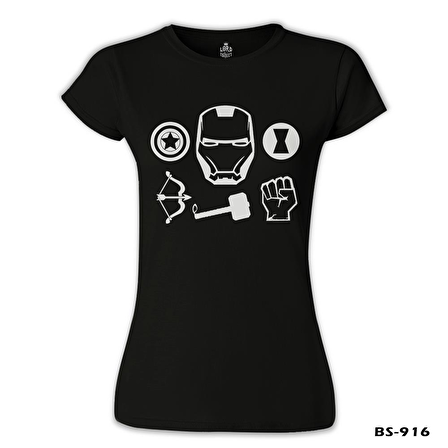 Hunters Siyah Bayan Tshirt